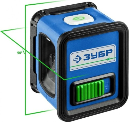 Лазерный уровень ЗУБР ПРОФЕССИОНАЛ крест, зеленый [34900]