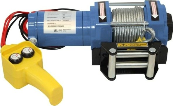 Лебедка автомобильная Gearsen GLA 1300-12 1361 кгх13,5 м (12В)