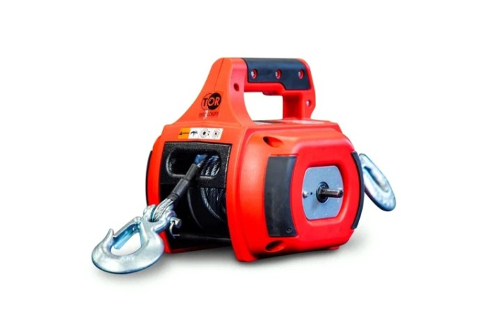 Лебедка автомобильная переносная под шуруповерт TOR SQ-500 225 кг 12 м (1002390) [1002390]