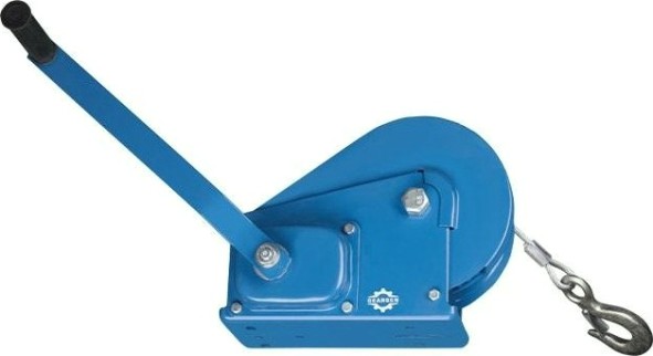 Лебедка барабанная Gearsen BHW-1100 ручная с тормозом (1179кг, канат 20м) [GBHWK 1120]