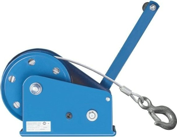 Лебедка барабанная Gearsen BHW- 500 ручная с тормозом (544кг, канат 20м) [GBHWK 0520]