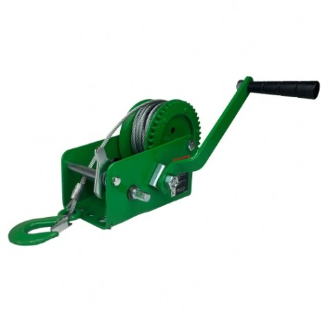 Лебедка барабанная HITCH HW 900, канат 10 м, 900 кг [SZ073176]