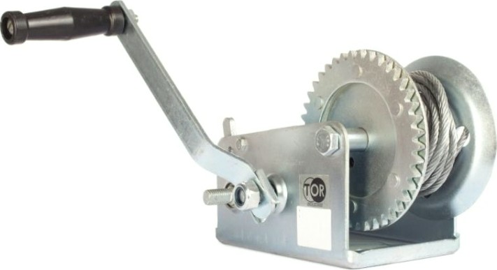Лебедка барабанная TOR FD-2500 г/п 1,0 т, длина троса 20 м, (Hand winch) 11318 [11318]
