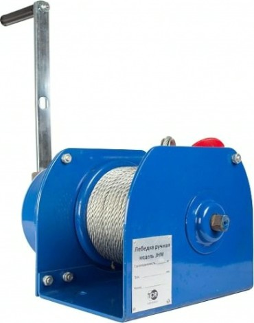 Лебедка барабанная TOR ЛТ-1 (JHW) г/п 1,0 т, длина троса 40 м, 11316 [11316]