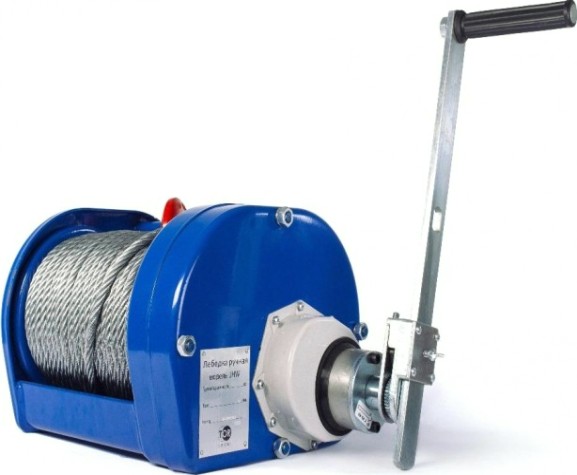 Лебедка барабанная TOR ЛТ-3 (JHW) г/п 3,0 т, длина троса 40 м, 11331 [11331]