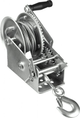 Лебедка барабанная ЗУБР Профессионал тяговая, тросовая, 1,1т, 8м [43113-1.1_z01]