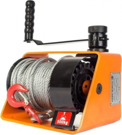 Лебедка червячная TOR VS 1000 г/п 1,0 т, длина троса 35 м, 113107 [113107]