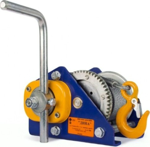 Лебедка канатная TOR "Дина-2" г/п 500 кг, длина троса 40 м, 5004050 [5004050]