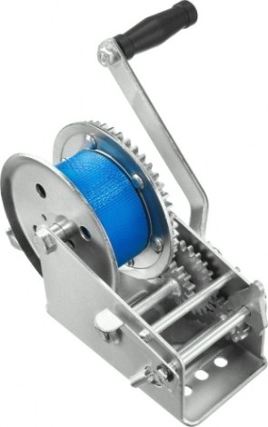 Лебедка ручная барабанная ЗУБР "ПРОФЕССИОНАЛ" тяговая, ленточная, 0.5 т, 8 м 43115-0.5 [43115-0.5]