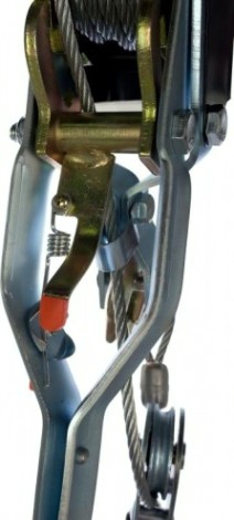 Лебедка рычажная MATRIX тяга-4 т, подъем-1,6 т, двойное храповое колесо [52225]