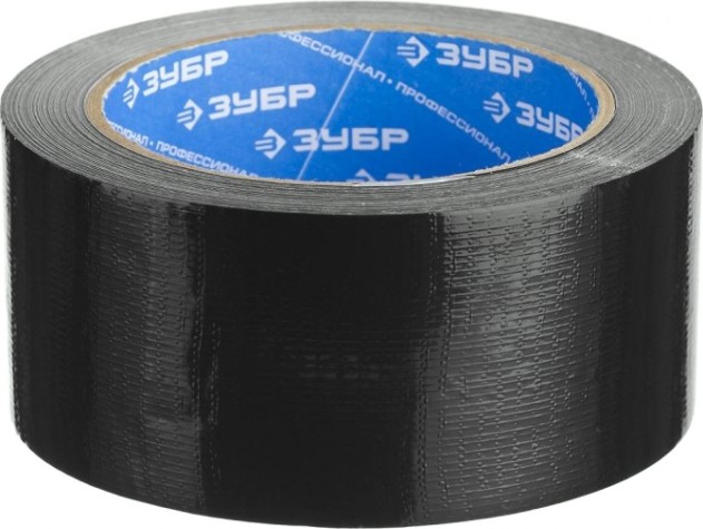 Лента армированная универсальная ЗУБР ПРОФЕССИОНАЛ РЕФИЛ влагостойкая черная 48 мм х 25 м [12096-50-25]