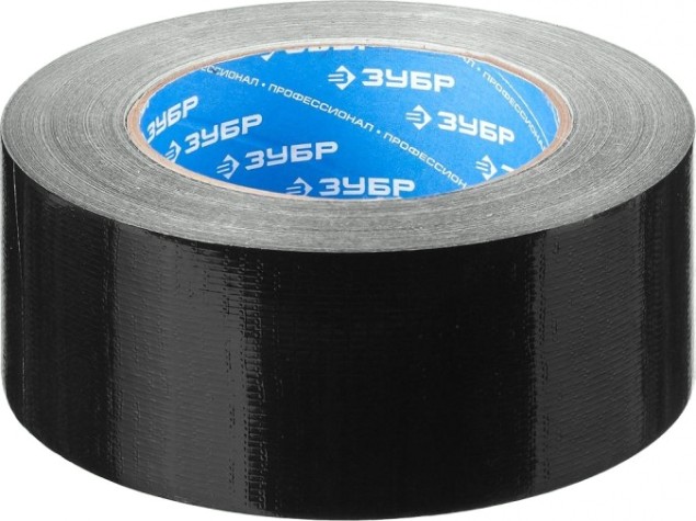 Лента армированная универсальная ЗУБР ПРОФЕССИОНАЛ РЕФИЛ влагостойкая черная 48 мм х 45 м [12096-50-50]