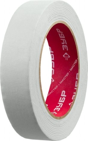 Лента малярная ЗУБР ЭКСПЕРТ креповая, 25ммх50м, [12115-25]