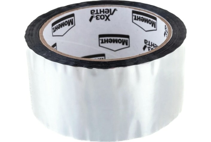 Лента металлизированная алюминиевая МОМЕНТ 1918973 48ммх50м [Б0032668]