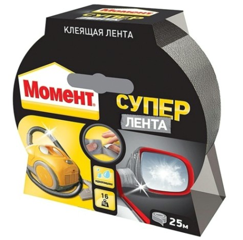 Лента МОМЕНТ 1760300 25 м серебро [Б0023002]