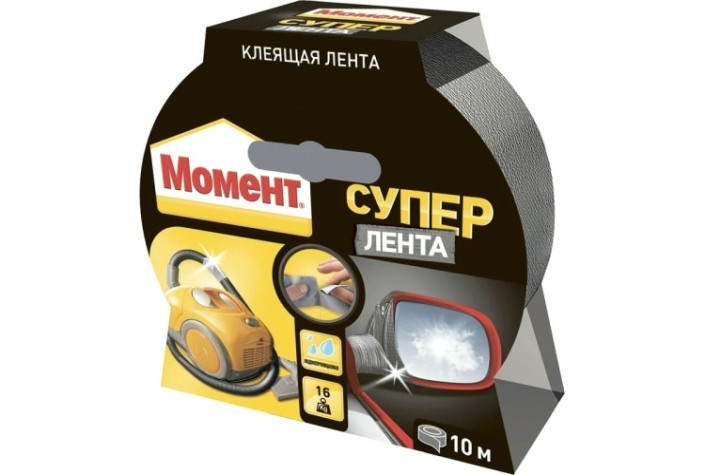 Лента МОМЕНТ 1760304 10 м серебро [Б0004702]