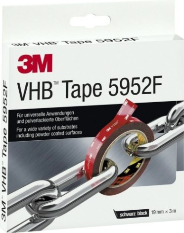 Лента монтажная 3M VHB™ 5952F черная, 19 мм х11 м [7100123359]