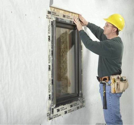 Лента односторонняя для гидроизоляции 3M FAST-F 8067E разделенным лайнером, бежевая 50 мм х 25 м [7100086951]