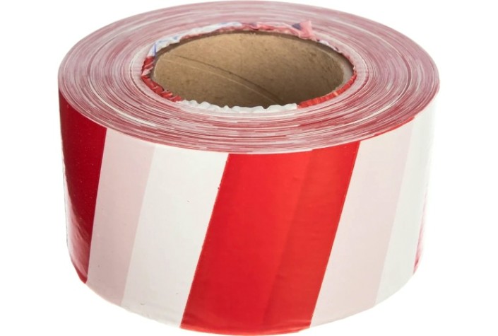 Лента оградительная REXANT 19-3250 75 ммх250м, белый/красный