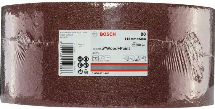 Лента-рулон BOSCH 115 мм G 80 J450 Expert for Wood and Paint [2608621483]