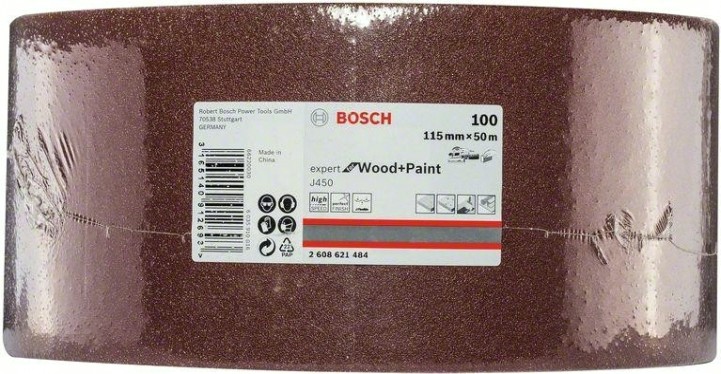 Лента-рулон BOSCH 115 мм G100 J450 Expert for Wood and Paint [2608621484]
