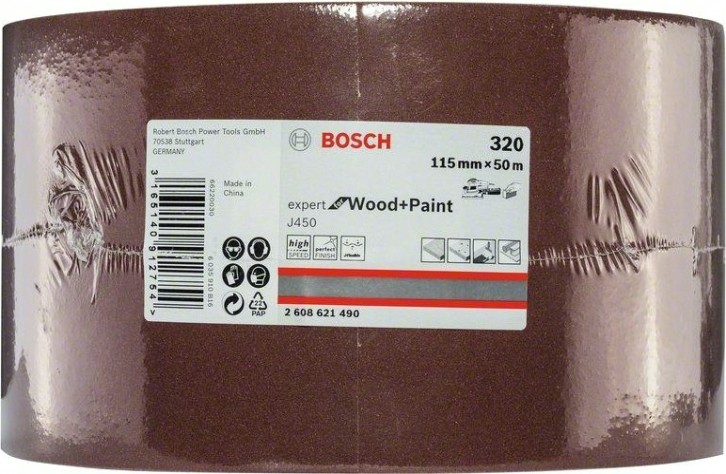 Лента-рулон BOSCH 115 мм G320 J450 Expert for Wood and Paint [2608621490]