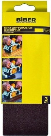 Лента шлифовальная Biber 70332 75х457мм P60 (уп.3шт.) [тов-157915]