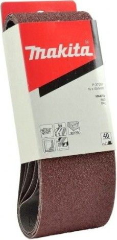Лента шлифовальная MAKITA 76х457 мм Р 40 (5шт.) P-37091 [P-37091]