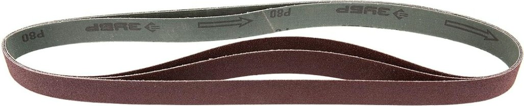 Лента шлифовальная ЗУБР МАСТЕР 25х762 мм, p80, для станка зшс-330, 3 шт. [35547-080]