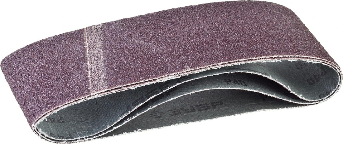 Лента шлифовальная ЗУБР МАСТЕР 75х457 мм, p40, для лшм, 3 шт. [35541-040]