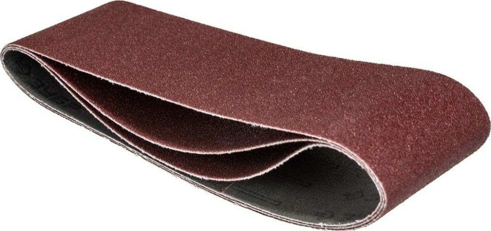 Лента шлифовальная ЗУБР МАСТЕР 75х533 мм, p80, для лшм, 3 шт. [35542-080]