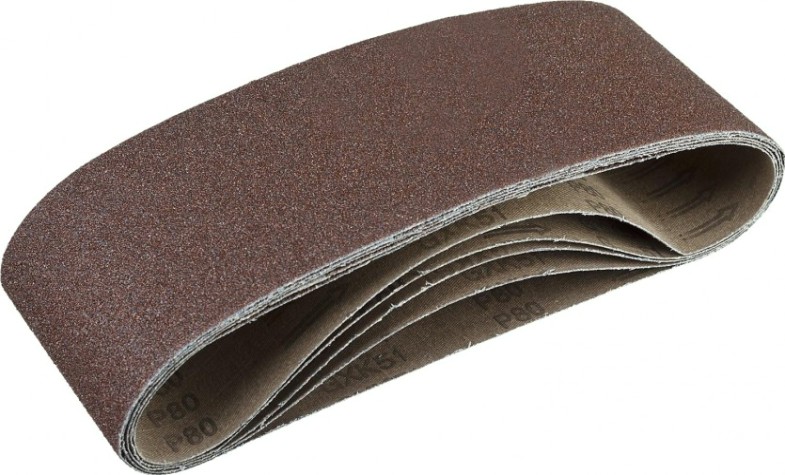 Лента шлифовальная ЗУБР СТАНДАРТ 100х610 мм, p80, для лшм, 5 шт. [35343-080]