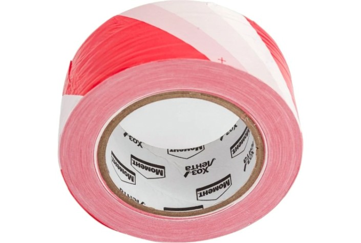 Лента сигнальная МОМЕНТ 1918968 (не клейкая), 50ммх200м [Б0023006]