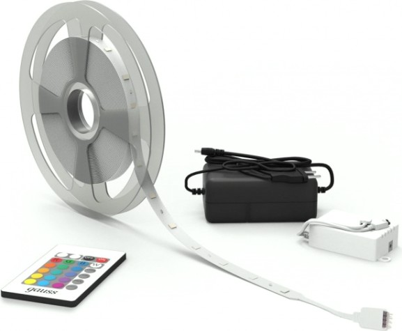 Лента светодиодная GAUSS BT010 basic в комплекте 12v 6w/m 390lm/m rgbw ip20 led 3