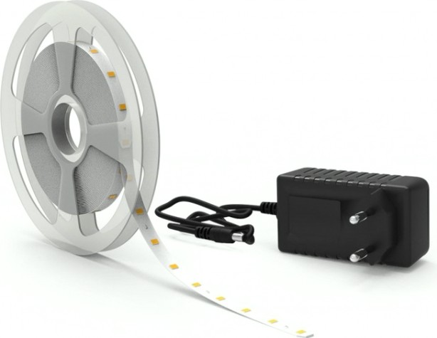 Лента светодиодная GAUSS BT013 basic в комплекте 12v 6w/m 600lm/m 3000k ip65 led