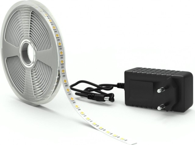 Лента светодиодная GAUSS BT043 basic в комплекте 12v 10w/m 700lm/m 4000k ip20 led