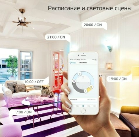 Лента светодиодная GAUSS Smart home 12w 1000lm 3000-6000к 100-240v ip20 3м rgbw [5010122]
