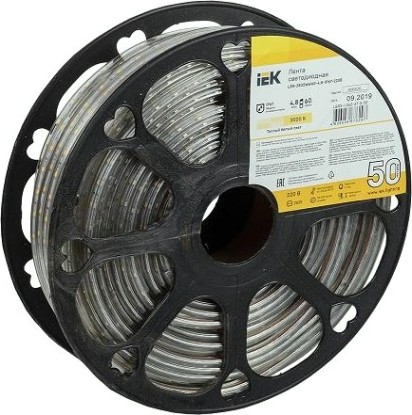 Лента светодиодная IEK LSR-2835WW60 4,8-IP67-220В (50 м) Теплый белый [LSR3-1-060-67-0-50]