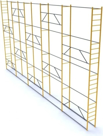 Леса строительные облегченные РИНСТРОЙ ЛРСП-250 D-32 мм 16х21 без настила