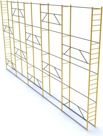 Леса строительные облегченные РИНСТРОЙ ЛРСП-250 D-32 мм 18х21 без настила