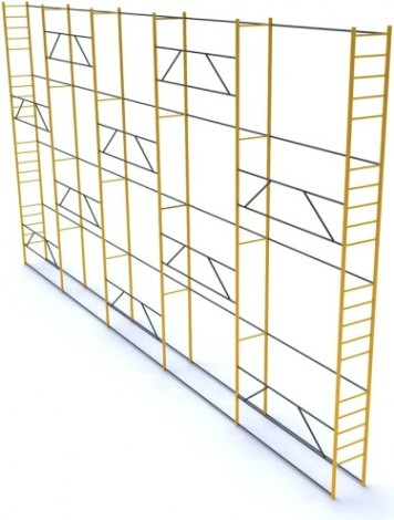 Леса строительные облегченные РИНСТРОЙ ЛРСП-250 D-32 мм 4х18 без настила