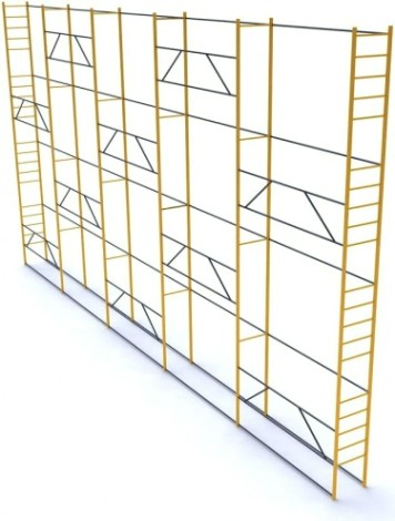 Леса строительные облегченные РИНСТРОЙ ЛРСП-250 D-32 мм 6х21 без настила