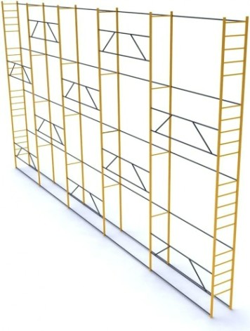 Леса строительные облегченные РИНСТРОЙ ЛРСП-250 D-32 мм 8х21 без настила