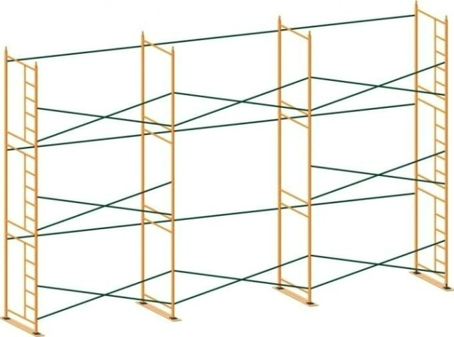 Леса строительные проходные РИНСТРОЙ ЛРСП-300 D-42 мм 4х30 без настила