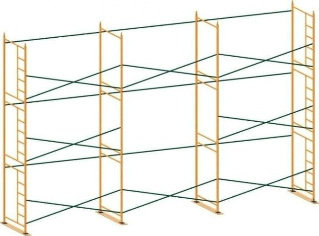 Леса строительные проходные РИНСТРОЙ ЛРСП-300 D-42 мм 6х18 без настила