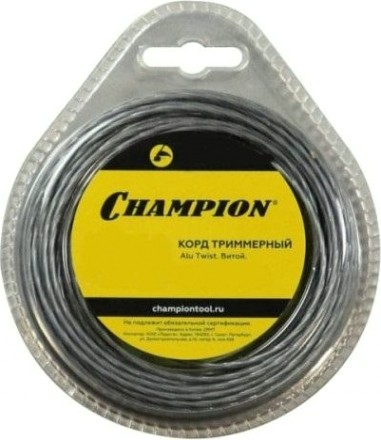 Леска триммерная CHAMPION C7063 alu twist 2.4мм*40м (витой)