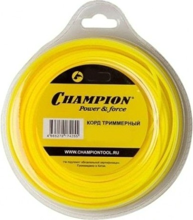 Леска триммерная CHAMPION C7074 star 1.3мм* 15м (звезда)