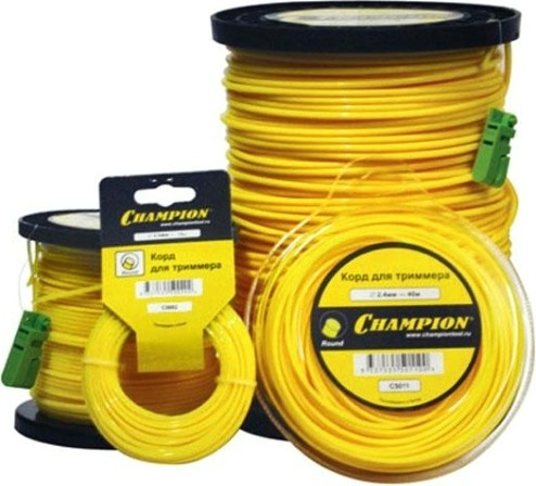 Леска триммерная CHAMPION Round 1.6мм/ 15м круг (C5001) [C5001]