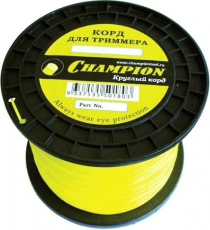 Леска триммерная CHAMPION Round 2.4мм/ 245м круг (C5019) [C5019]