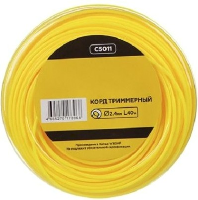 Леска триммерная CHAMPION Round 2.4мм/ 40м круг (C5011) [C5011]